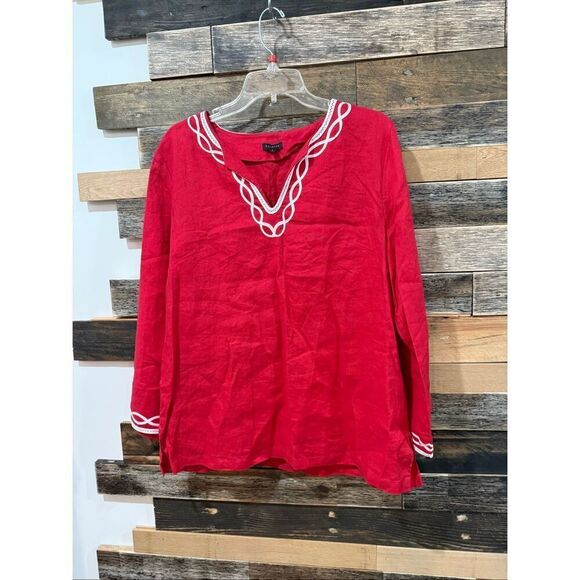 Talbots Tops - Talbots Women's top blouse Shirt 100% linen size large